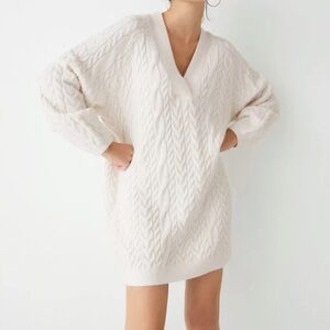 & Other Stories cable knit sweater dress